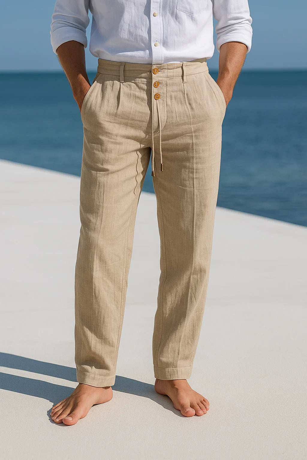 Adrian | Eleganta sommar linnebyxor