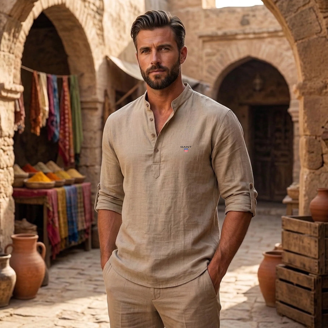 GANT® Casual Henley Skjorta