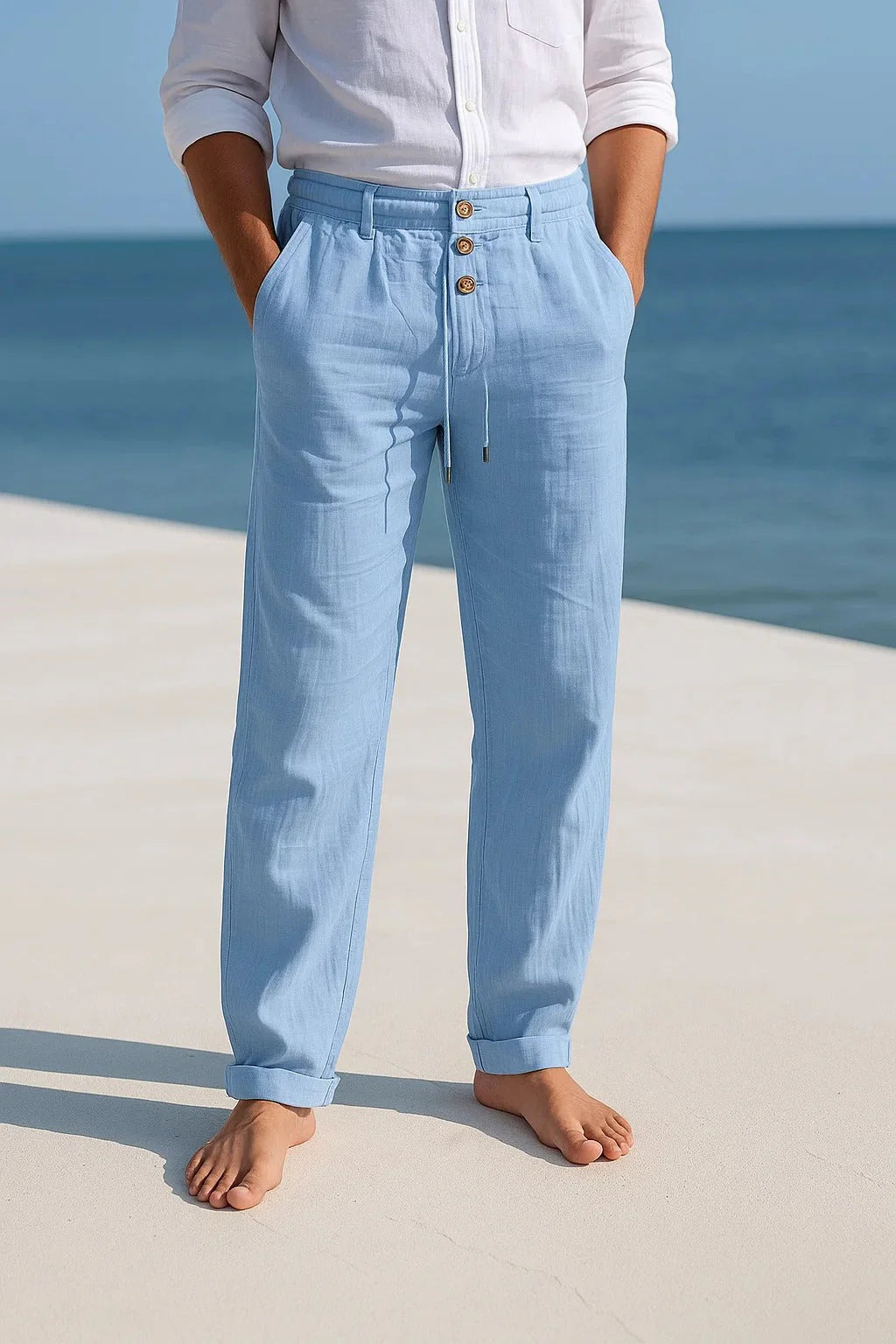 Adrian | Eleganta sommar linnebyxor
